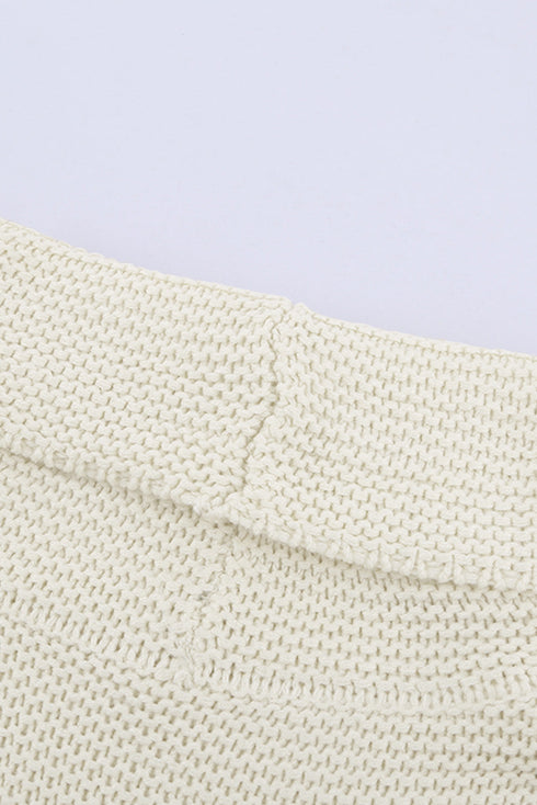 Turtleneck Splicing Chunky Knit Pullover Sweater